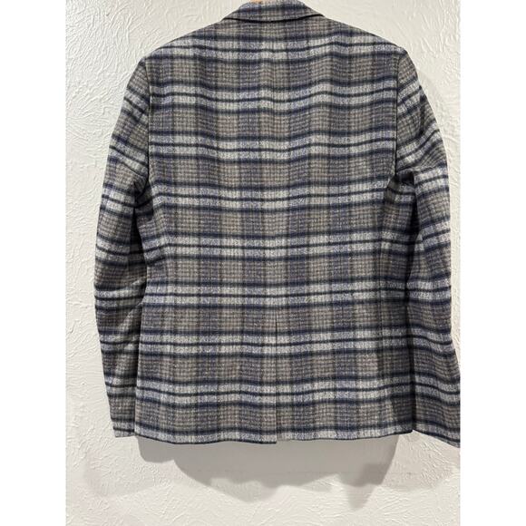 Twisted Tailor Plaid Wool Blend Sportscoat Blazer 42R - Picture 3 of 5